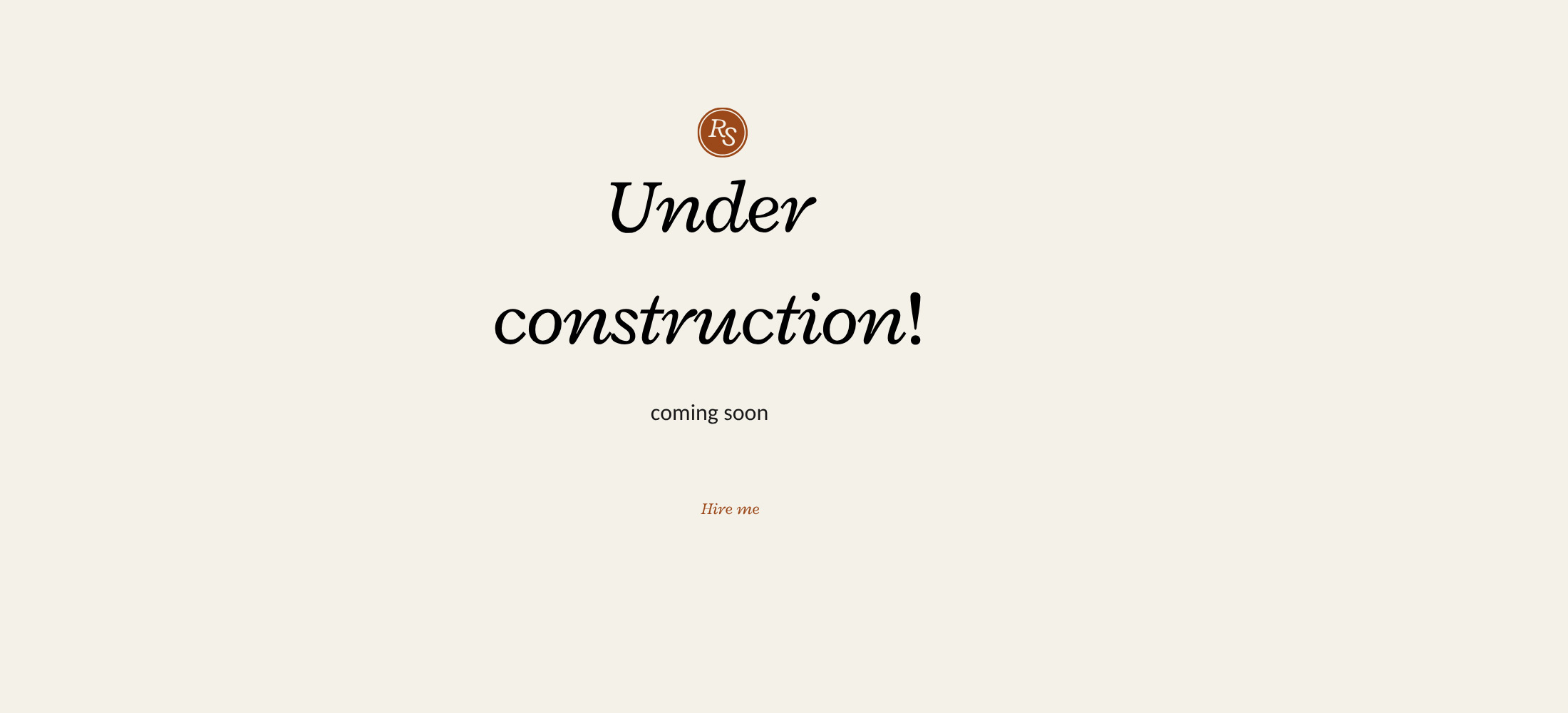 Under Construction
